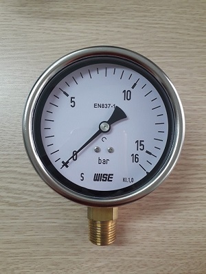 Đồng hồ đo áp suất dầu 0-16 Bar